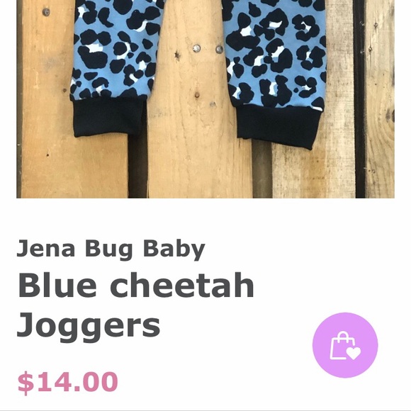 ☀️Jena Bug Baby Boutique Cheetah Joggers 6 months - Picture 3 of 8